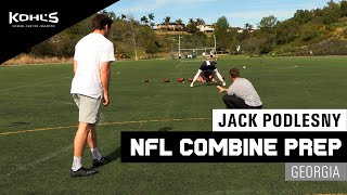 NFL Combine Training  Jack Podlesny  Kohls Kicking Camps [upl. by Zosema147]