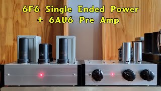 6F6 Single Ended Power Amp  6AU6 Pre Amp  애정의 조건 [upl. by Anert]