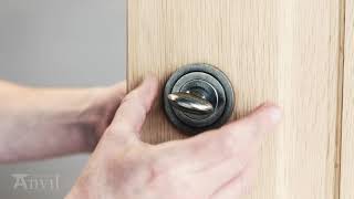 Bedroom Door Handle Installation Kwikset [upl. by Evoy]