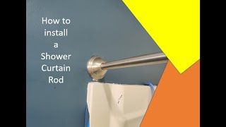 How to Install a shower curtain rod [upl. by Aryamo184]