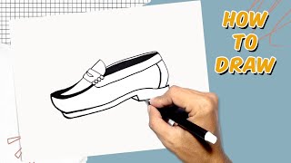 How to Draw Wingtip Shoes [upl. by Anelac]