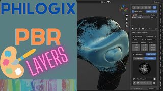 Philogix PBR Painter Pro Layers 3dslasher blendertutorial pbrpaintertutorial [upl. by Niwdla]