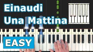 Einaudi  Una Mattina  Piano Tutorial Easy  How To Play Synthesia [upl. by Fabien847]