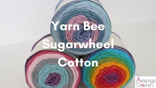 Yarn Bee Sugarwheel Cotton  Yarn Review [upl. by Zinnes]