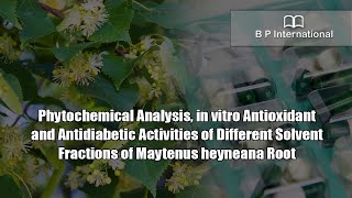 Phytochemical Analysis in vitro Antioxidant and Antidiabetic Activities of Different Solvent [upl. by Lucania993]