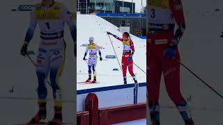 Kristine Stavås Skistad vinner sprinten i Falun🔥🇳🇴 crosscountryskiing langrenn falun [upl. by Aracahs]