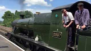 Severn Valley Railway with Drama Departing Bewdley Station [upl. by Nohshan]