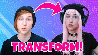 Boy to Girl Transformation Tutorial  Makeup Clothes Voice Body Language [upl. by Tacy]