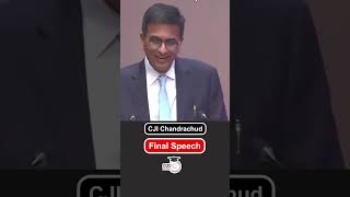 CJI Chandrachud Farewell Emotional Speech cji dychandrachudnews dychandrachud shorts [upl. by Kolosick]