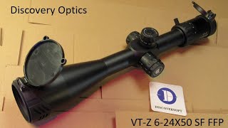 RifleScope DiscoveryOPT NEW VTZ 624X50SF FFP PCP Rifle Scope Discovery Optics LHD ED HD HS HT [upl. by Naliorf]