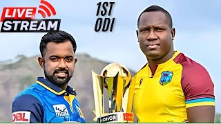 WEST INDIES VS SRI LANKA LIVE MATCH  1ST ODI [upl. by Mulloy]