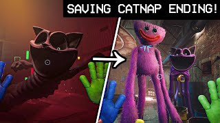 What if you SAVE CATNAP in ENDING good ending  Poppy Playtime Chapter 3 Secrets Showcase [upl. by Kcirddec]