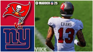 Buccaneers Evans vs Giants Week 12 Simulation Madden 25 PS5 [upl. by Aremahs378]