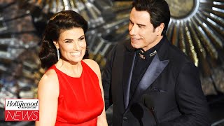 Idina Menzel Reflects On John Travolta’s Famous Name Flub At the Oscars I THR News [upl. by Eirellav69]