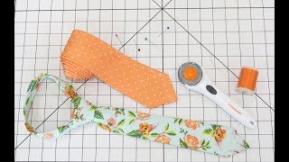 How to Sew a Necktie and a FREE Pattern [upl. by Dirraj]