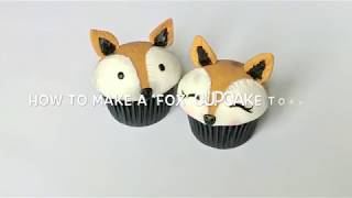 How to make a cute ‘fox’ cupcake topper [upl. by Eletnahc250]