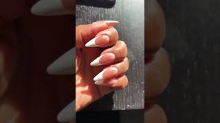 I think I found my new favourite nails xcoattips frenchtips nailsbyann annstouch simplenails [upl. by Luckin]