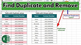 How to find and remove duplicate values in a dataset [upl. by Ailaza]