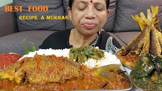 SIMPLE FISH RECIPE WITH MUKBANG FOOD EATING SHOW [upl. by Enomrej]