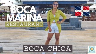 BEST Restaurant In Boca Chica  Boca Marina  Dominican Republic [upl. by Tremann]