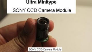 Ultra super small Mini CCD camera module  18mm Φ [upl. by Airad31]