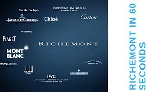 The Richemont Group in 60 Seconds [upl. by Yennaiv]