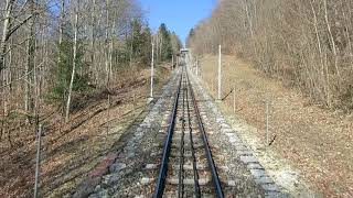 Standseilbahn 250001 Biel  Magglingen Bergfahrt  Funicular [upl. by Brooking]