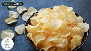 Crispy Potato Chips Recipe with and without slicer  Hot Chips like Chips  The Terrace Kitchen [upl. by Elle]