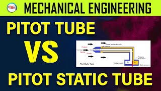 Pitot tube vs Pitot static tube  Fluid Mechanics Mechanical Engineering  Make It Easy [upl. by Iturk]