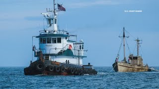 Historic fishing vessel that sank in Harpswell destroyed over pollution risk [upl. by Marquez]