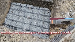 matibay na pundasyon ng bahay paano gawin [upl. by Deron738]