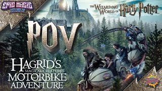 Hagrids Motorbike Adventure POV Point of View pov hagrids harrypotter rollercoasters [upl. by Cadmar]