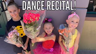 END OF YEAR DANCE RECITAL FOR ALL 3 GIRLS  GETTING READY FOR THEIR DANCE ROUTINES 2022 [upl. by Dunn]