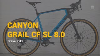 Canyon Grail CF SL 80 2020  top bike review [upl. by Ogren]