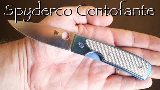 Spyderco Centofante Memory C155TIP Folding Knife 3quot VG10 Blade [upl. by Case]