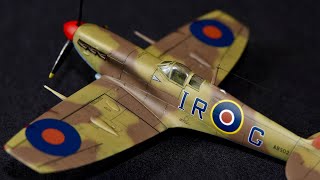 Revell 172 Supermarine Spitfire MkVb with added Aboukir Filter 244 wing Wg Cdr Ian Gleed built [upl. by Nnylekoorb238]