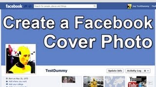 Photoshop Tutorial Easily Create A Facebook Cover Photo Banner  Cover Photo Dimensions [upl. by Feldt]