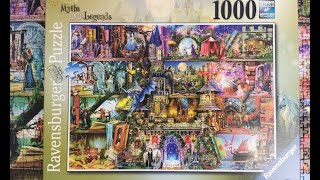 Ravensburger 1000 Myths and Legends Aimee Stewart  jigsaw puzzle timelapse amp closeup 4K [upl. by Neerol]