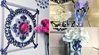 Diy Moroccan Themed Wall Decor and Vases Collaboration Video with Ladeij Creations [upl. by Ranique]