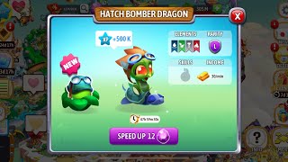 Hatching Bomber dragon in Dragon City dragoncitygameplay [upl. by Jacobba]