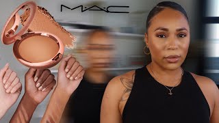 NEW MAC SKINFINISH SUNSTRUCK RADIANT BRONZERRADIANT MEDIUM GOLDEN  GIVING SUNKISSED SUMMER SKIN [upl. by Nunciata65]