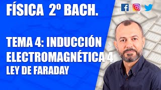 Inducción electromagnética 4  Tema 4  Física 2 Bachillerato  Ley de Faraday [upl. by Miksen787]