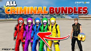 How to make all Criminal Bundles in Freefire Craftland [upl. by Elledoj318]