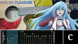 TABS Tutorial  Sing My Pleasure  Kairi Yagi Chord Acoustic Guitar  Vivy  Fluorite eyes song [upl. by Ydnamron319]