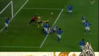 Ibrahimovics superb goal against Italy in 2004 [upl. by Ruon]