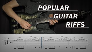 10 Popular Guitar Riffs You Should Play [upl. by Evadnee]