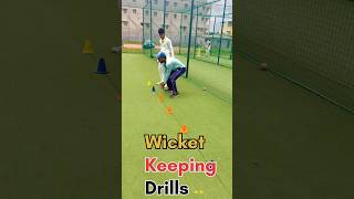 Wicket keeping drills for beginners msdhoni [upl. by Ybbed]