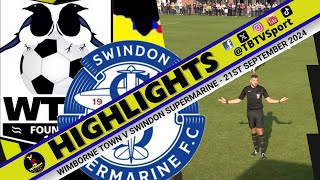 HIGHLIGHTS Wimborne Town v Swindon Supermarine Sthn League Prem nonleague soccer highlights [upl. by Eelimaj]