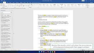 How to Look for Specific Words in a Word Document [upl. by Haslam712]