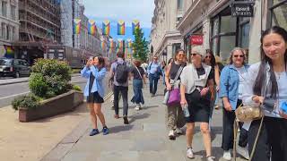 LONDON 🇬🇧 REGENT STREET WALKLONDON 🇬🇧SHOPPING 🛍️Exploreviamyeyes vlogvirallondon [upl. by Coveney396]